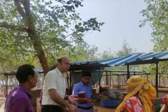 गौठानों की स्थिति का जायजा लेने धमधा पहुंचे कलेक्टर डॉ. भूरे, समूह की बहनों ने मसाले और तेल पेरने के लिए कलेक्टर से मशीन की मांग रखी