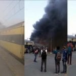मेरठ के दौराला स्टेशन पर सहारनपुर-दिल्ली पैसेंजर ट्रेन में लगी आग, दो कोच जले