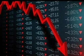 शेयर बाजार में जोरदार गिरावट, सेंसेक्स 900 अंक टूटा, निफ्टी 16600 से नीचे आया