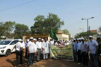 टी.बी जागरूकता की दी गई जानकारी 200 प्रतिभागियों ने निकाली रैली