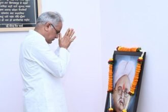 मुख्यमंत्री ने दाऊ कल्याण सिंह की जयंती पर उन्हें किया नमन