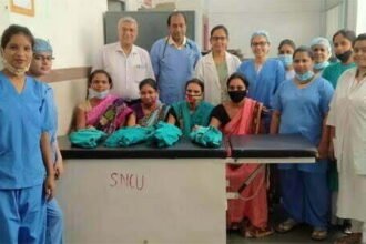 जिला चिकित्सालय में नवजात शिशु के लिये बेहतर सुविधा उपलब्ध