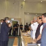 मुख्यमंत्रियों व मुख्य न्यायाधीशों का संयुक्त सम्मेलन में शामिल हुए सीएम बघेल, किया मुख्य न्यायाधीश का अभिवादन