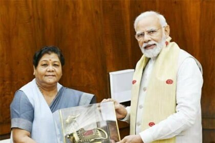 राज्यपाल सुश्री उइके ने प्रधानमंत्री मोदी से की मुलाकात, पांचवी अनुसूची, पेसा कानून तथा अन्य विषयों पर हुई चर्चा