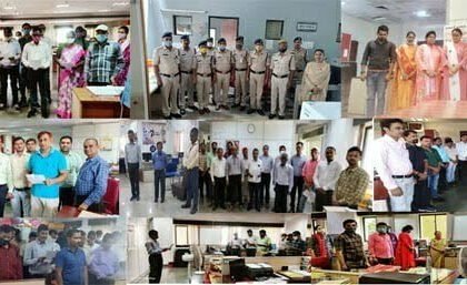 मंत्रालय के अधिकारी-कर्मचारियों ने शहादत को किया नमन