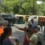 राहुल से पूछताछ पर बवाल, उग्र हुए कांग्रेसी, ईडी दफ्तर के बाहर टायरों में लगाई आग