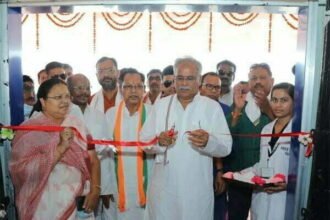 मुख्यमंत्री भूपेश बघेल ने मातृ एवं शिशु रोग स्वास्थ्य केंद्र का किया लोकार्पण