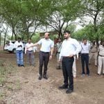 एक एकड़ में बनाया जाएगा कृष्ण कुंज, चिन्हांकित स्थलों में कार्य शुरू, कलेक्टर ने किया निरीक्षण