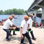 हाईटेक हुआ रेस्क्यू आपरेशन, एनडीआरएफ और एसडीआरएफ की टीम ने शिवनाथ नदी में किया माकड्रिल, कलेक्टर भूरे भी रहे मौजूद