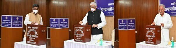 राष्ट्रपति के लिए मतदान खत्म: 90 विधायकों ने किया मतदान, उम्मीदवार का भाग्य मतपेटी में कैद, मतगणना 21 को