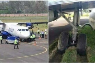 दुर्घटना से बची इंडिगो की फ्लाइट, टेक ऑफ से पहले रनवे पर जाते वक्त ही फिसल गया विमान