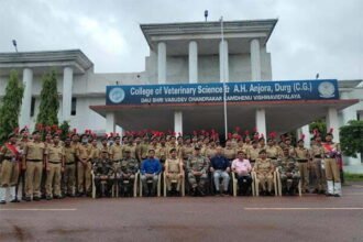 कामधेनु विश्वविद्यालय में एन.सी.सी. बेस्ट कैडेट अवार्ड समारोह