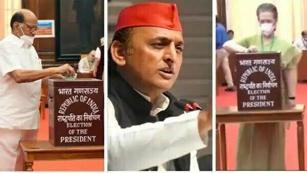 राष्ट्रपति चुनाव में जमकर क्रॉस वोटिंग, पवार, सोनिया और अखिलेश नहीं संभाल पाए अपना कुनबा