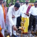 श्री कंचि कामाक्षी माता मंदिर में बनेगा डोम शेड, विधायक देवेंद्र यादव ने किया भूमिपूजन