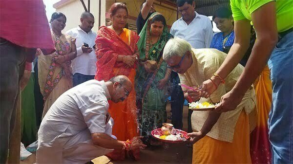 गृहमंत्री ताम्रध्वज साहू की अनुसंशा पर 18 लाख रुपए का भूमिपूजन