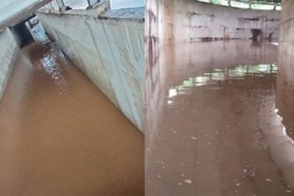 झमाझम बारिश से अण्डरब्रिजों में भरा पानी, सुपेला क्रासिंग पर बढ़ा ट्रेफिक का दबाव