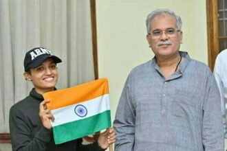 मुख्यमंत्री से लेफ्टिनेंट वंशिका पाण्डेय ने की सौजन्य मुलाकात