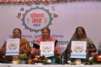 महिला बाल विकास मंत्री अनिला भेडिय़ा ने किया पोषण माह कैलेंडर का विमोचन, स्कूली बच्चों के लिए चलेगा अभियान