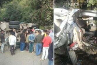 दर्दनाक हादसा: बेकाबू ट्रक कार के ऊपर पलटी, तीन की मौत, सीएम ने जताया दुख