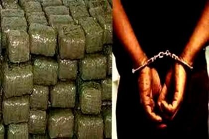 गाड़ी के स्टेपनी में छिपाया था 40 किलो गांजा, पुलिस को देखते ही भागने लगे आरोपी, फिल्मी स्टाइल में जवानों ने पीछा कर दबोचा