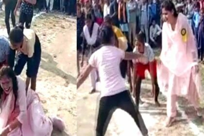 मुंह के बल गिरी महिला विधायक, भीड़ ने किया हूटिंग तो माइक लेकर सरेआम लगी गरियाने, बोलीं परदेशियों के चाटते थे तलबे