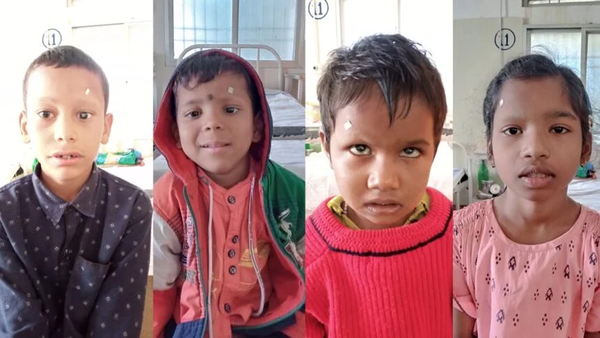 चार बच्चों की अंधियारी जीवन को मिला उजाला, कानजेनिटल कैटरेक्ट का हुआ दुर्लभ ऑपरेशन