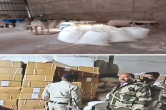 गुटखा बनाने की अवैध फैक्ट्री का भंडाफोड़, पुलिस ने छापा माराकर 82 लाख का सामान किया जब्त, हिरासत में मैनेजर