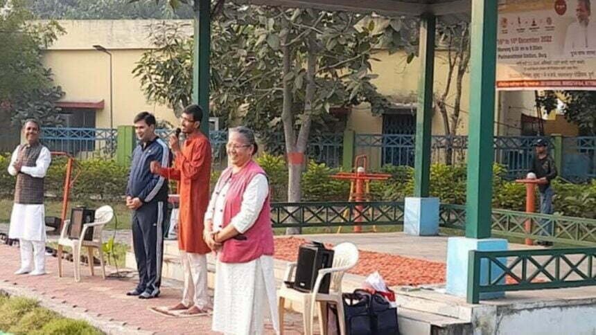 ''सही आहार, सही व्यायाम और सही ध्यान'' पर आधारित नि:शुल्क कैंप का आयोजन 16 को, डेमों क्लास मेें शामिल हुई छग राज्य महिला आयोग की अध्यक्ष श्रीमती नायक