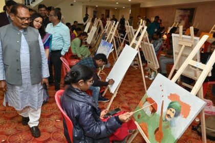 शहीद वीर नारायण सिंह स्मृति राज्य स्तरीय चित्रकला प्रतियोगिता प्रारंभ