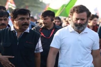 भारत जोड़ो यात्रा में राहुल गांधी संग चले प्रवीण गोस्वामी