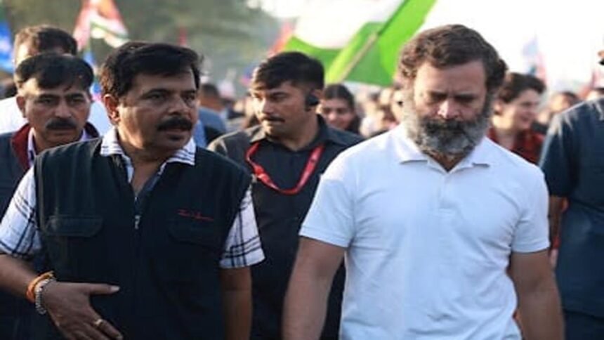 भारत जोड़ो यात्रा में राहुल गांधी संग चले प्रवीण गोस्वामी