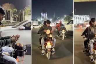रील बनाने कड़कड़ाती ठंड में बाइक पर सिगड़ी जलाकर आग तापते वीडियो वायरल, पुलिस आई हरकत में