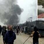 लाठीचार्ज पर भड़के किसान, पुलिस की गाड़ियां फूंकी, मुआवजे पर जमकर बवाल