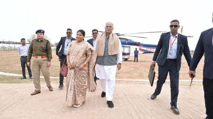 भेेंट मुलाकात के तहत सीएम पहुंच तखतपुर विधानसभा क्षेत्र, हुआ जोरदार स्वागत