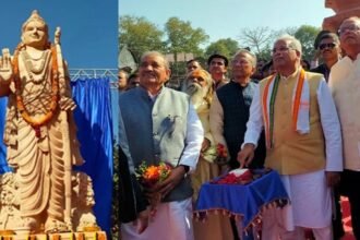 Inauguration of Ram Van Gaman Tourism Circuit: सीएम बघेल ने राजिम में भगवान श्री राम की भव्य मूर्ति का किया अनावरण