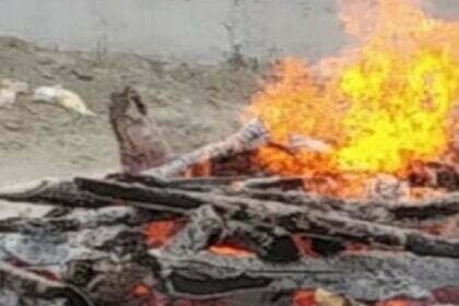 नौ शवों की निकली अंतिम यात्रा, मेले जैसी भीड़ के बावजूद गांव में पसरा था सन्नाटा