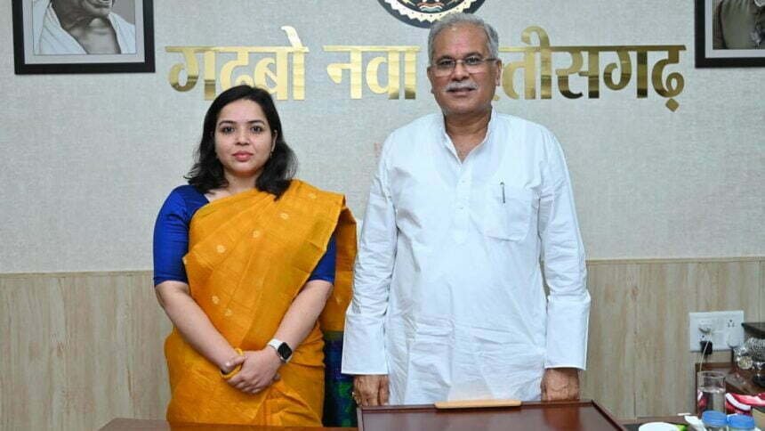 संयुक्त राष्ट्र में स्थाई मिशन की प्रथम सचिव बरखा ताम्रकार छत्तीसगढ़ की खूबियों को करेंगी अंतर्राष्ट्रीय स्तर पर प्रोमोट, सीएम बघेल से की मुलाकात