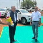 महानदी जल बटवारे को लेकर जस्टिसों ने धमधा विकासखंड के ग्राम टेमरी का किया दौरा