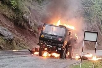 पुंछ-जम्मू राष्ट्रीय राजमार्ग पर सैन्य वाहन में लगी आग, चार जवानों की मौत