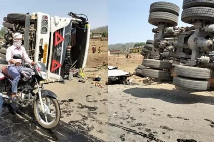 दर्दनाक सड़क हादसे में दो बच्चों समेत सात की मौत, तेज रफ्तार ट्रक बोलेरो पर पलटा