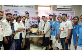 दुर्ग जिला ब्लड बैंक में विश्व रक्तदाता दिवस का आयोजन, 12 सामाजिक संस्थाओं एवं कॉलेज को रक्तदान पर किया गया सम्मान