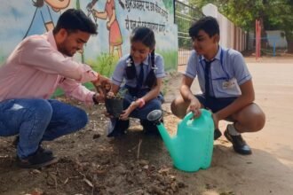 विश्व पर्यावरण दिवस पर जिले के आत्मानंद स्कूलों में किया गया फलदार पौधों का रोपण