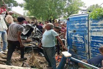बड़ा हादसा: टेंपो और टैंकर की टक्कर, लीलापुर में मौत ने लील ली आठ जिंदगी, कई की हालात नाजुक