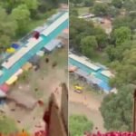 कांवरियों पर हेलीकॉप्टर से बरसाए गए फूल, आसमान में ये नजारा देख झूम उठे शिवभक्त