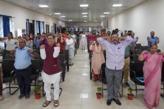एनआईटी रायपुर में हुआ 'हर घर ध्यान' अभियान का आयोजन , योग और ध्यान के महत्व पर दी गई जानकारी