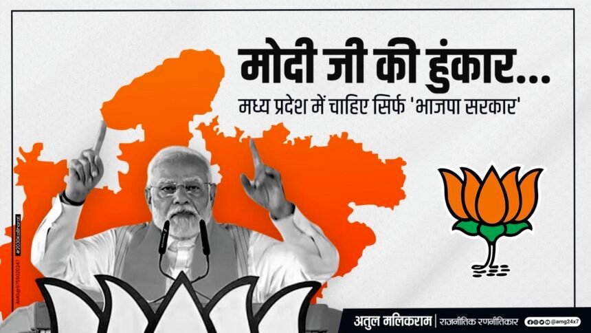 पीएम मोदी की हुंकार…मध्य प्रदेश में चाहिए सिर्फ 'भाजपा सरकार'
