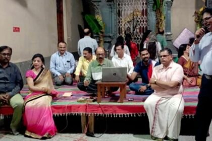 गणेश मंदिर में सिर चढ़कर बोला ट्रिपल-एम के भजनों का जादू