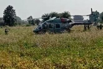 सेना के हेलीकॉप्टर की खेत में इमरजैंसी लैंडिंग, तकनीकी खराबी बनी वजह
