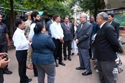 उच्च न्यायालय के न्यायाधीश रमेश सिन्हा ने जिला सत्र न्यायालय दुर्ग, राजनांदगांव और नए न्यायालय भवन भिलाई का किया औचक निरीक्षण