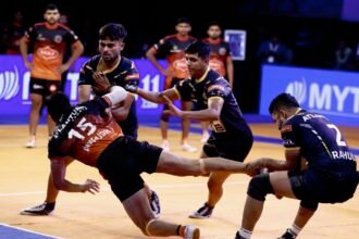 Real Kabaddi League: जयपुर जगुआर चंबल पाइरेट्स पर आसान जीत के साथ अंक तालिका में शीर्ष पर